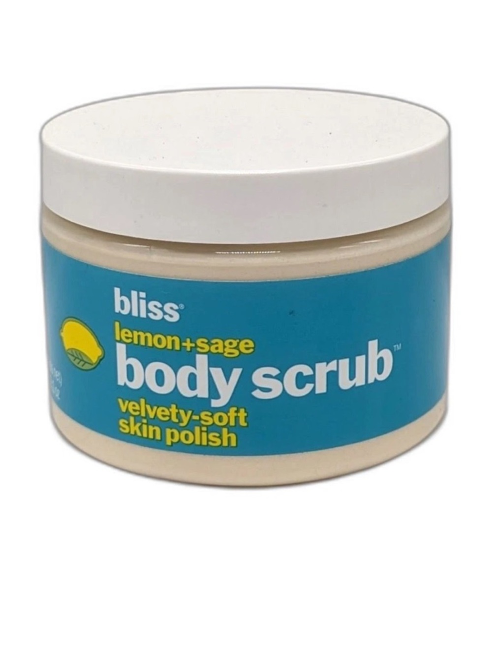 SEALED Bliss Lemon Sage Body Scrub Refreshing Citrus Herbal Exfoliant Jumbo 12oz